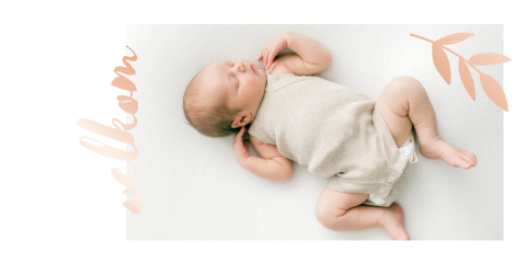 Doopsuiker label foto roségoudfolie | 16 stuks